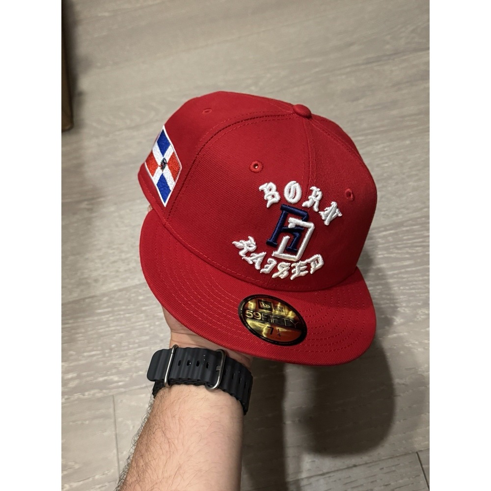 7 1/4 Dominican Republic New Era Born x Raised 2026 WBC 59FIFTY Fitted RED